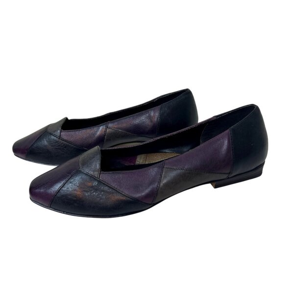 Tucci Slip On Flats Loafers Size 7.5 Genuine Leather Brazil Patchwork Colorblock - Picture 11 of 11